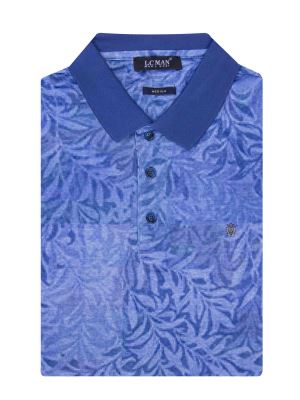 پولوشرت یقه دارسه دکمه طرح برگ 6042