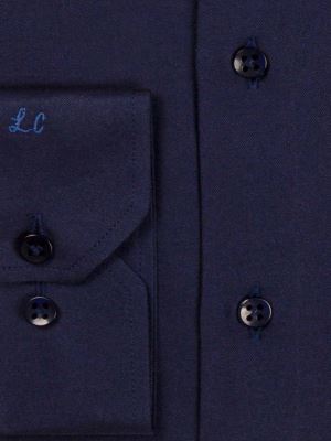 پیراهن سرمه ای ساده آستین بلند ال سی من 20 