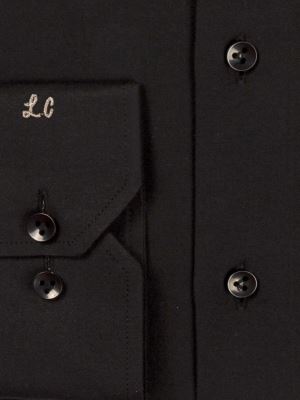 پیراهن مشکی ساده آستین بلند ال سی من 20