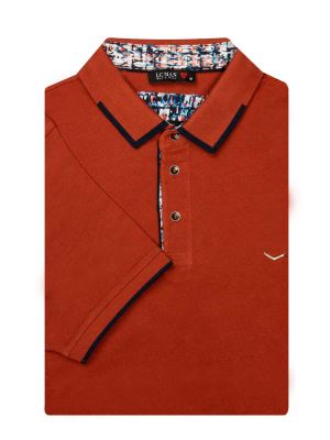 تی شرت یقه دارسه دکمه طرح ریپس SPO463