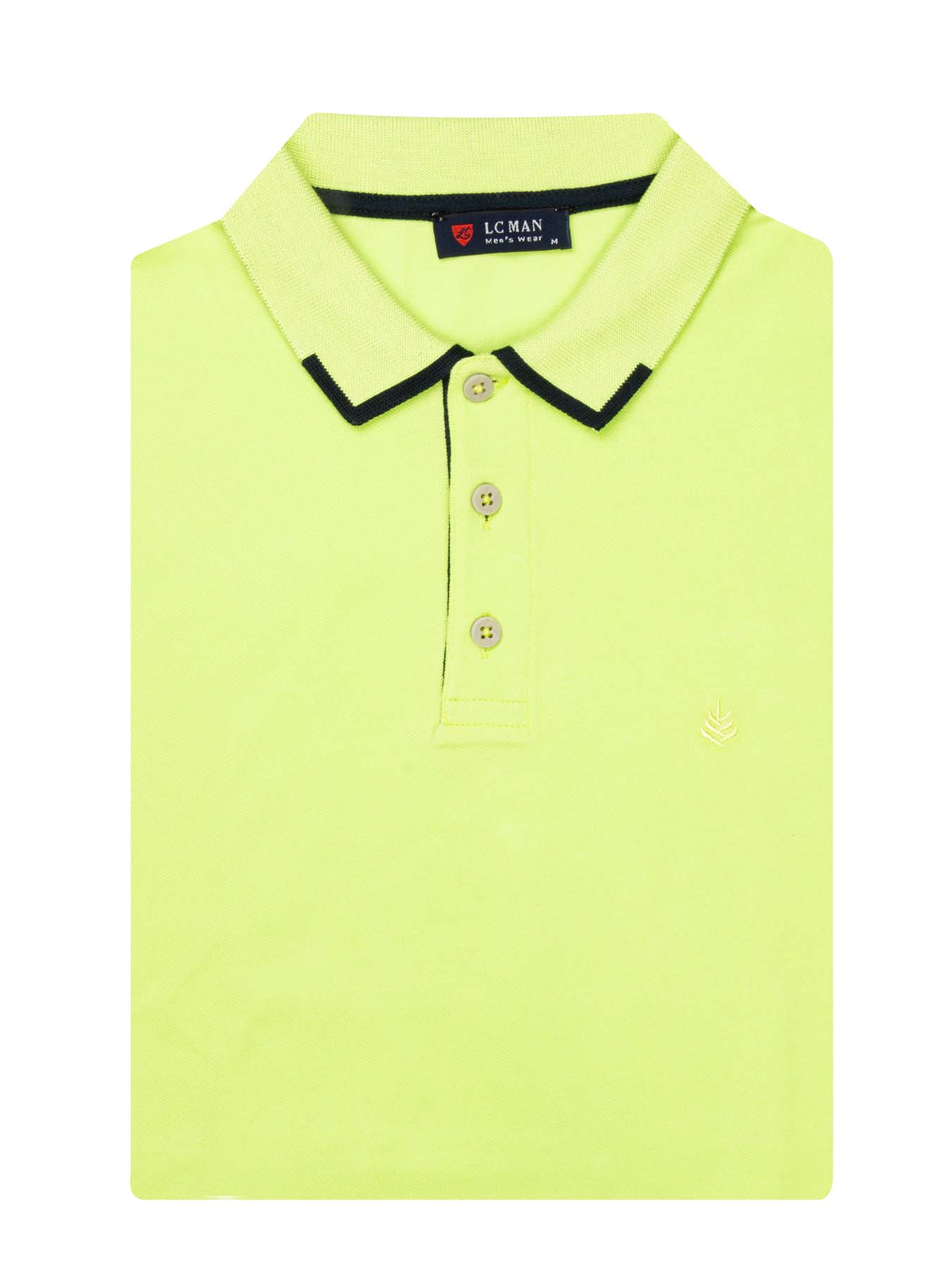 تی شرت یقه دارسه دکمه  یقه دورنگ PL308