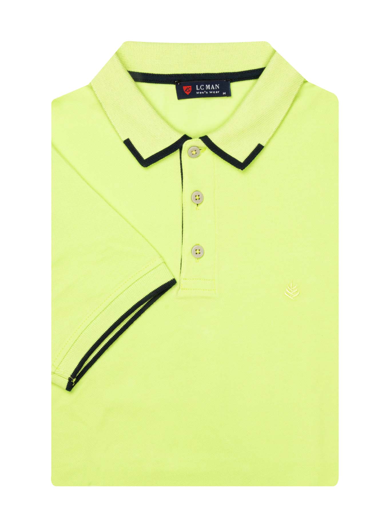 تی شرت یقه دارسه دکمه  یقه دورنگ PL308