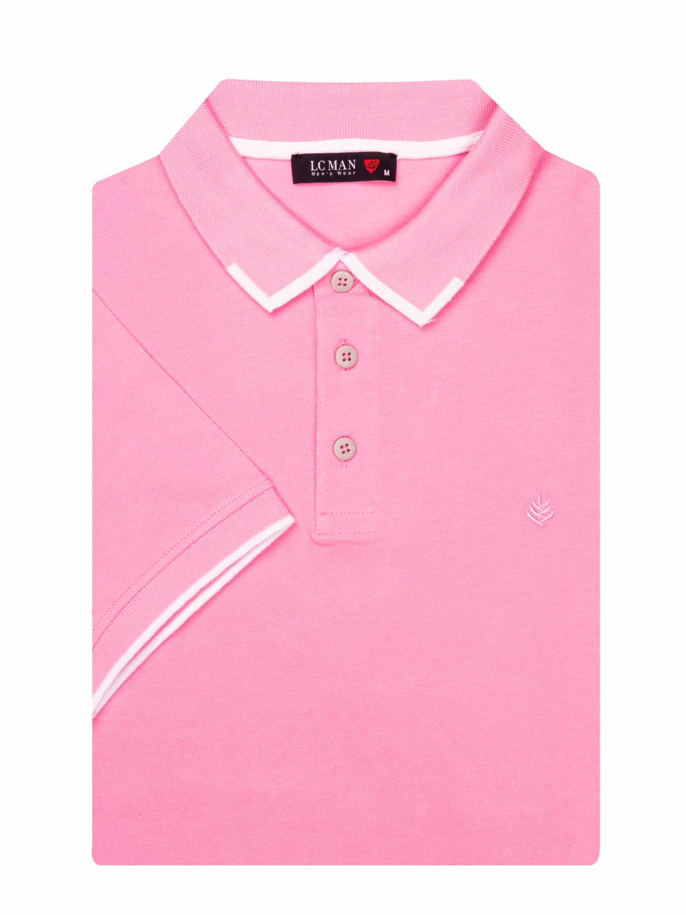 تی شرت یقه دارسه دکمه  یقه دورنگ PL308