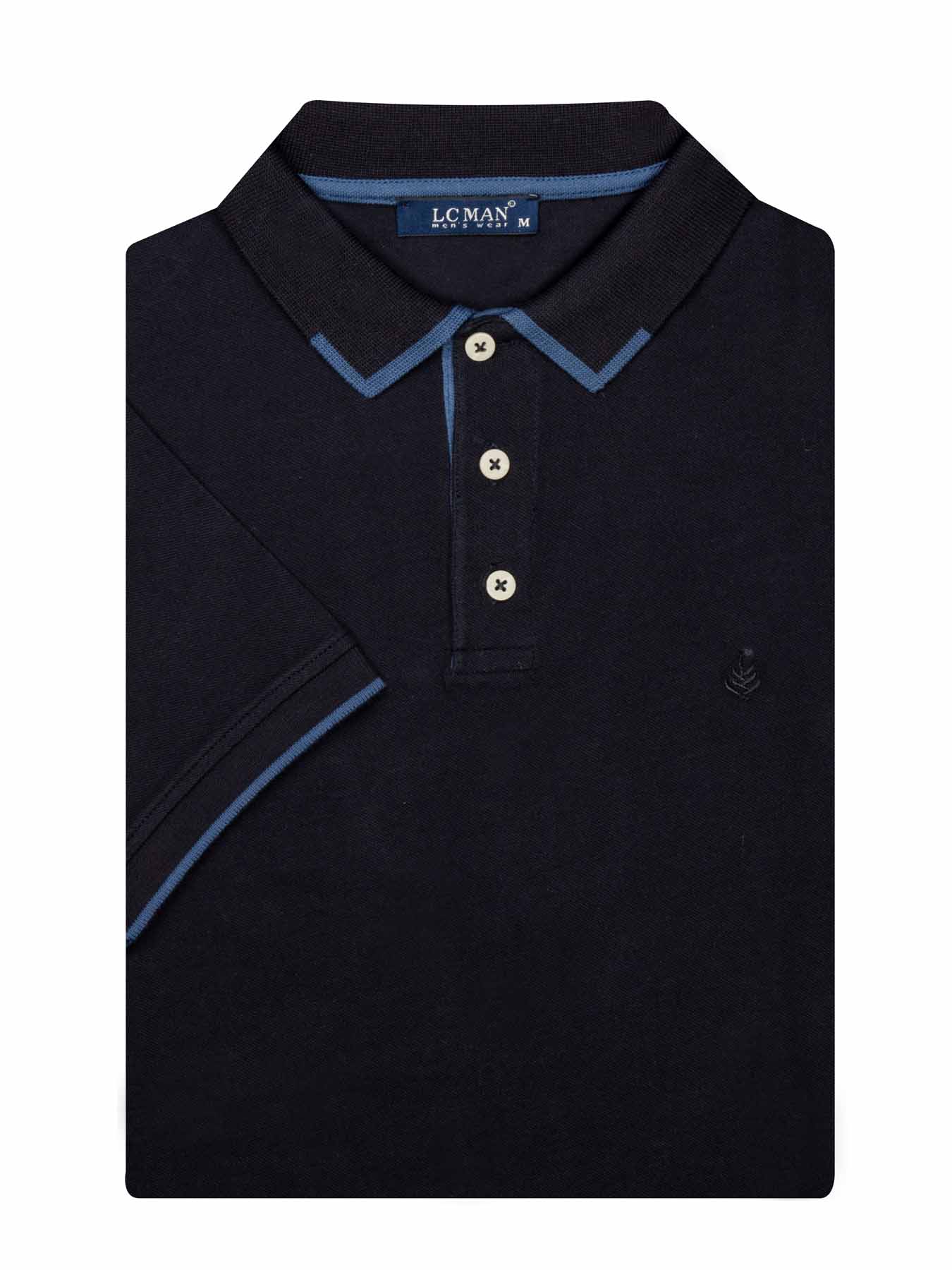 تی شرت یقه دارسه دکمه  یقه دورنگ PL308