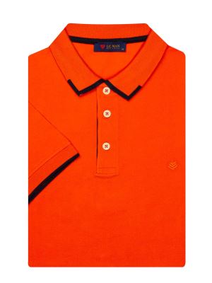 تی شرت یقه دارسه دکمه  یقه دورنگ PL308