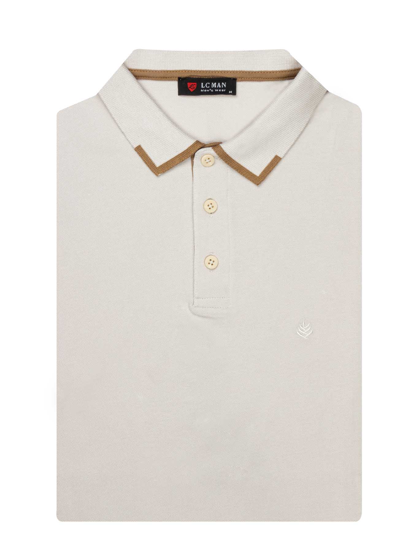 تی شرت یقه دارسه دکمه  یقه دورنگ PL308