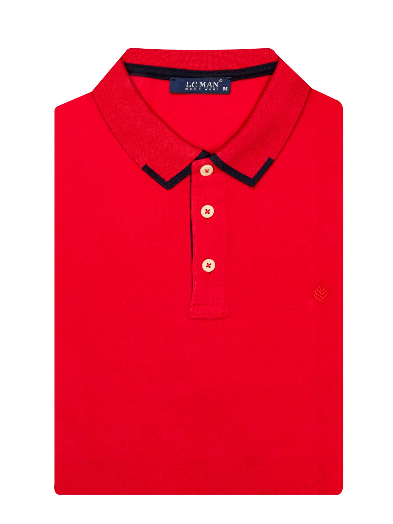 تی شرت یقه دارسه دکمه  یقه دورنگ PL308