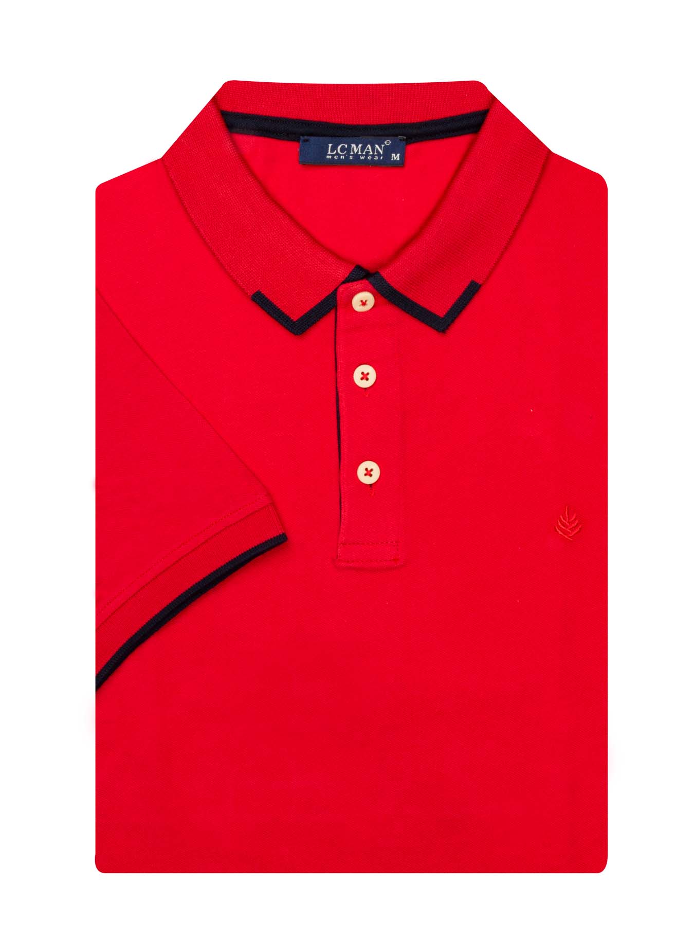 تی شرت یقه دارسه دکمه  یقه دورنگ PL308