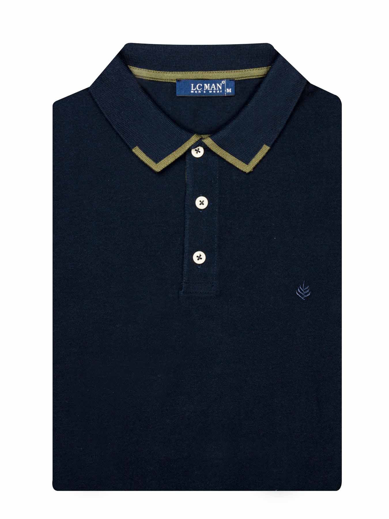 تی شرت یقه دارسه دکمه  یقه دورنگ PL308