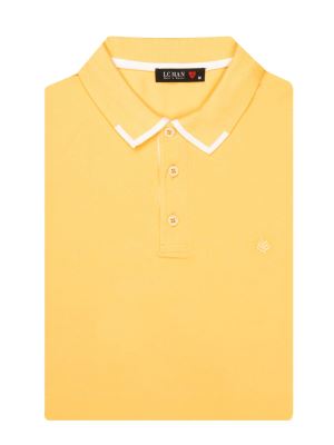 تی شرت یقه دارسه دکمه  یقه دورنگ PL308