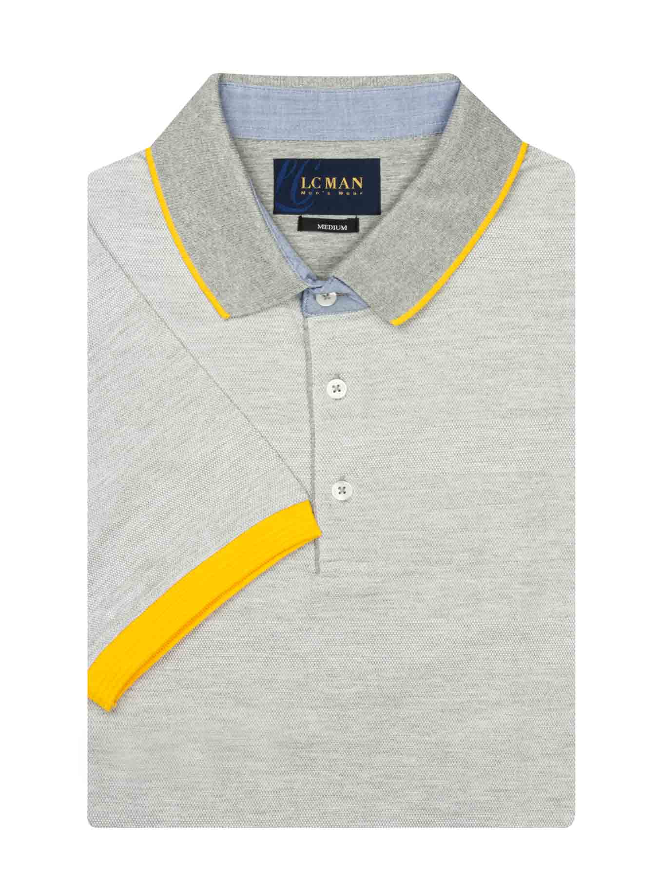 تی شرت یقه دارسه دکمه راه پهن PLR321