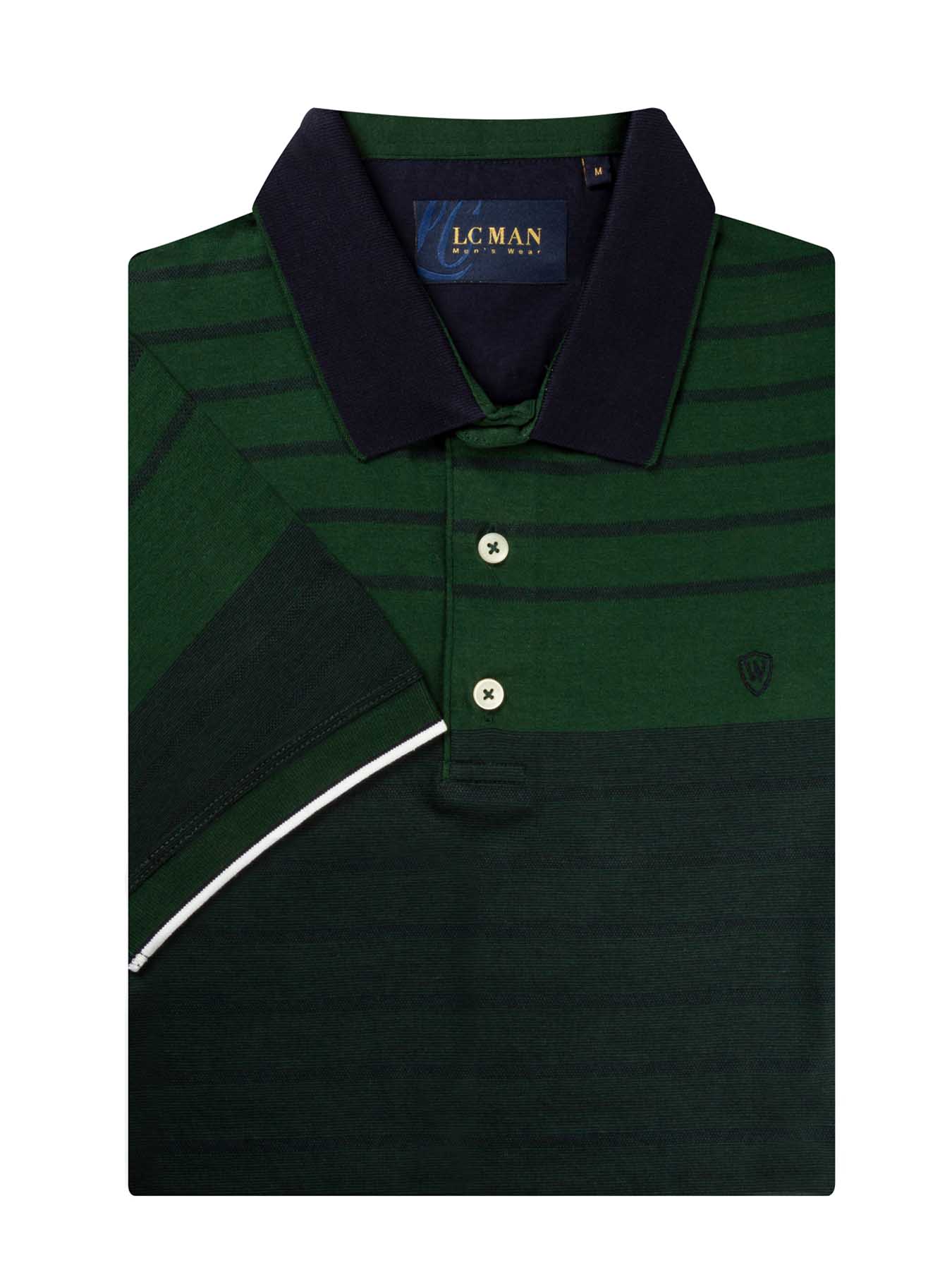 پولوشرت یقه دارسه دکمه راه راه T194116