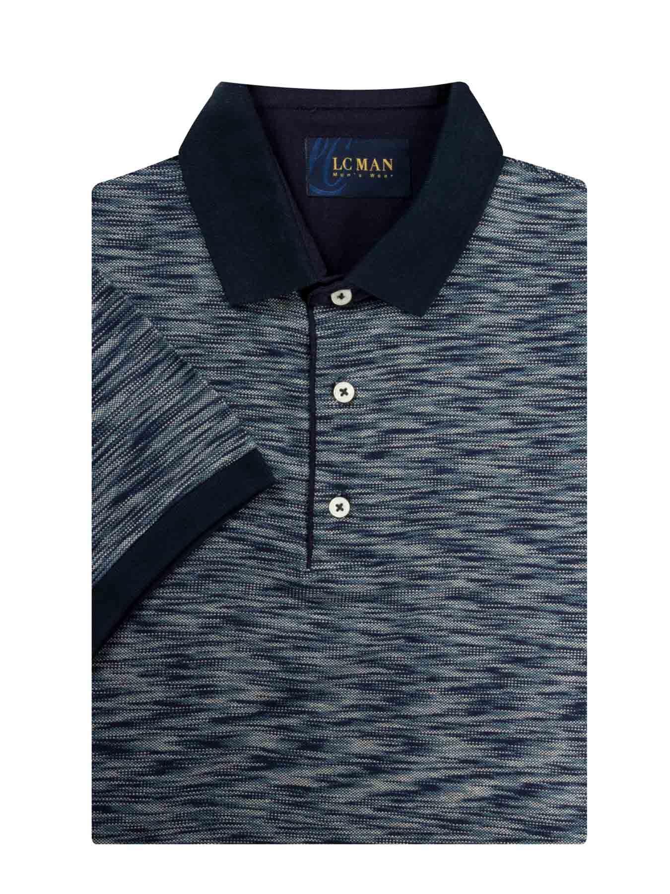 پولوشرت یقه دارسه دکمه طرح دار T194036