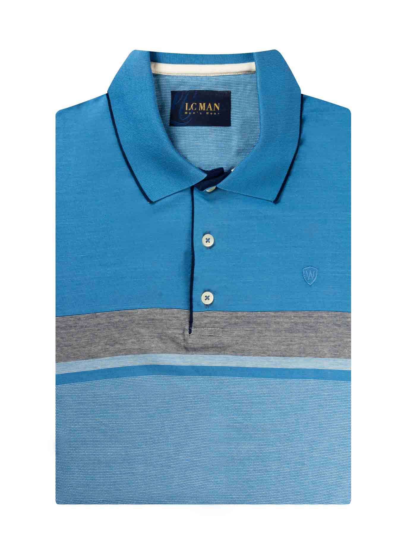 پولوشرت یقه دارسه دکمه طرح راه پهن  T19413