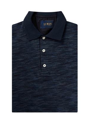 پولوشرت یقه دارسه دکمه طرح بافت T194020