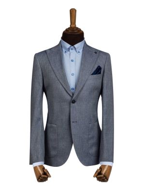 کت تک مردانه سرمه ای کجراه ال سی من 44