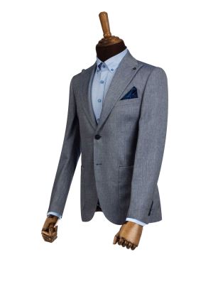 کت تک مردانه سرمه ای کجراه ال سی من 44