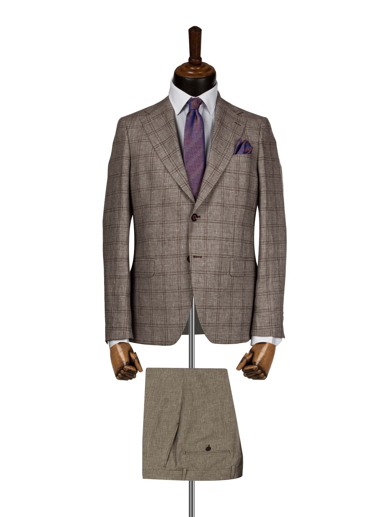 کت و شلوار چهارخانه ال سی من 1 
