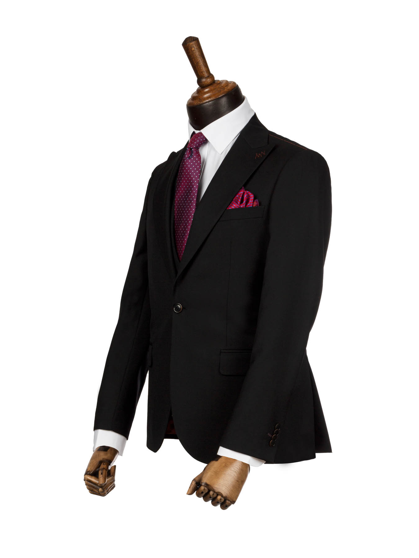 کت و شلوار و ژیله مشکی ساده ال سی من