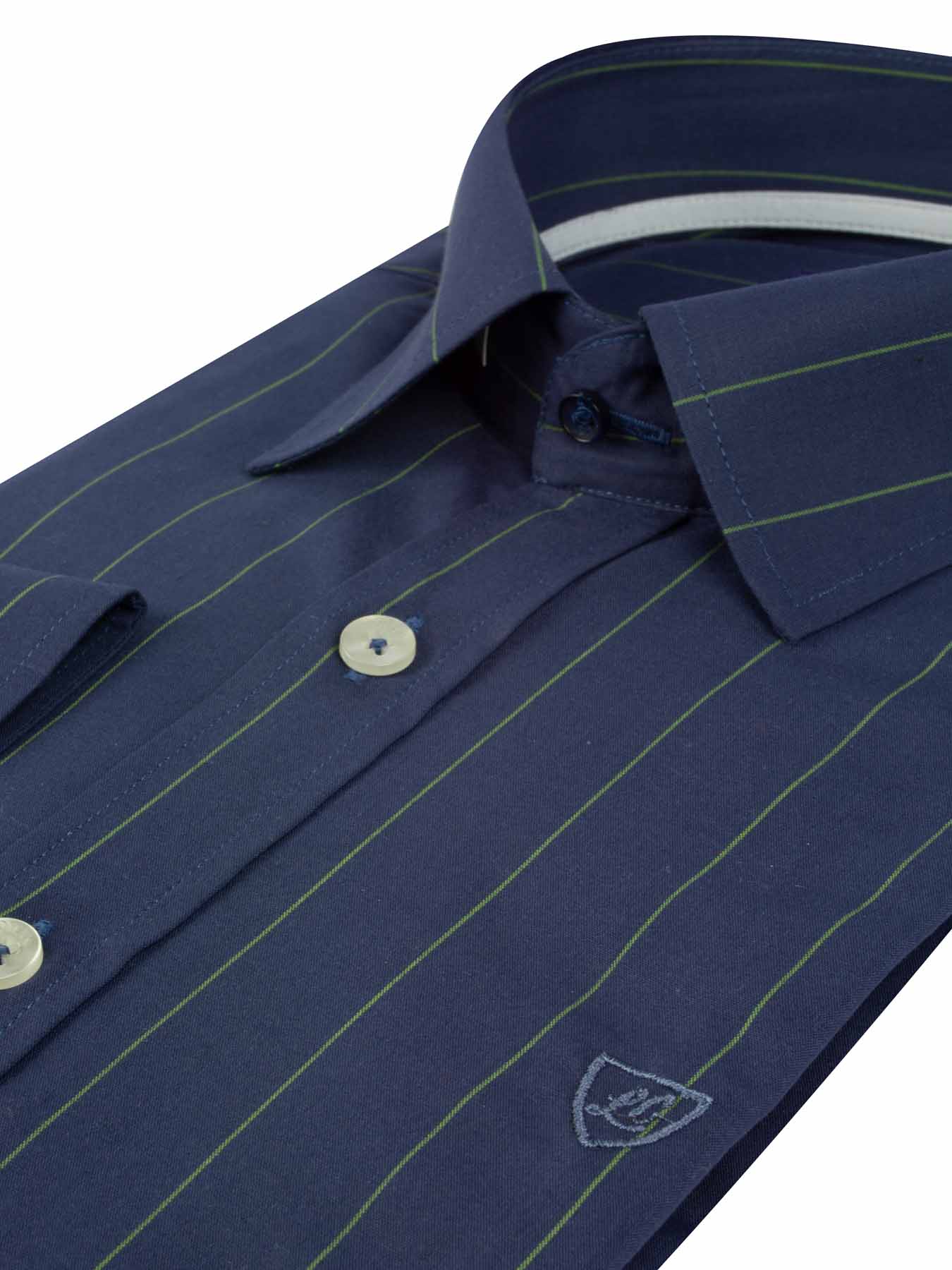 پیراهن مردانه راه راه آستین بلند ال سی من 015