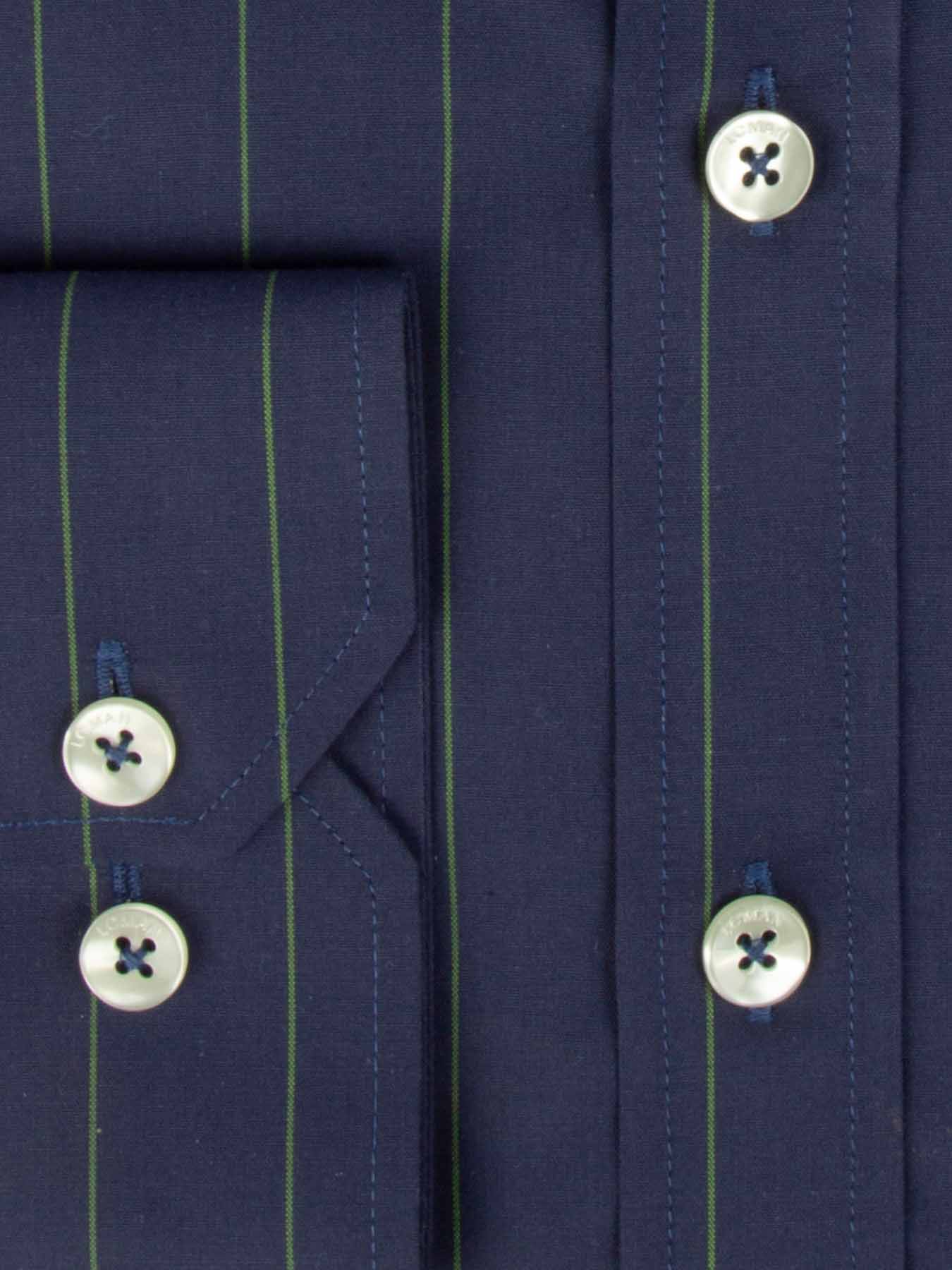 پیراهن مردانه راه راه آستین بلند ال سی من 015