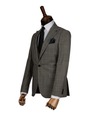 کت و شلوار و ژیله مردانه چهارخانه 032