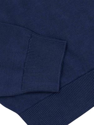 پلیور یقه 3 سانتی سرمه ای روشن