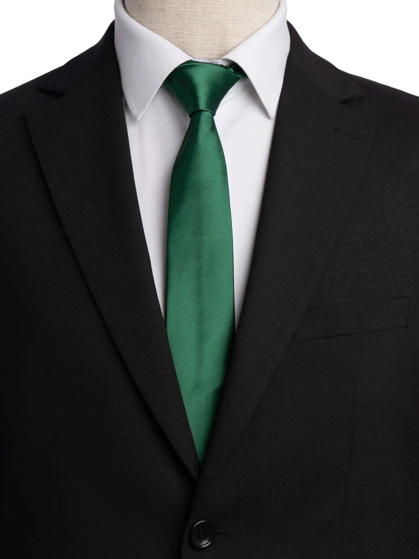 کراوت سبز ساده ال سی من 