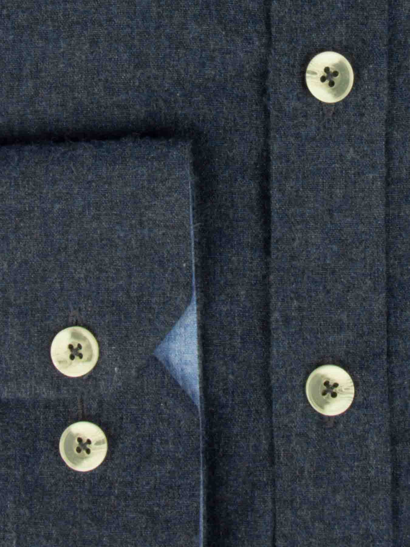 پیراهن ساده آستین بلند سرمه ای 