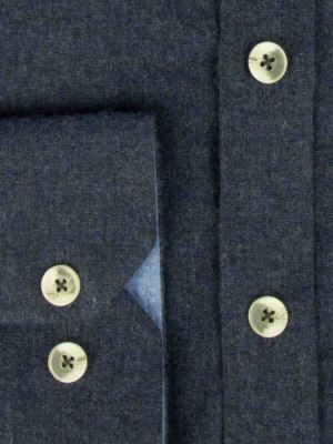 پیراهن ساده آستین بلند سرمه ای 