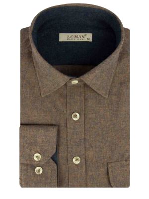 پیراهن آستین بلند ساده کرم