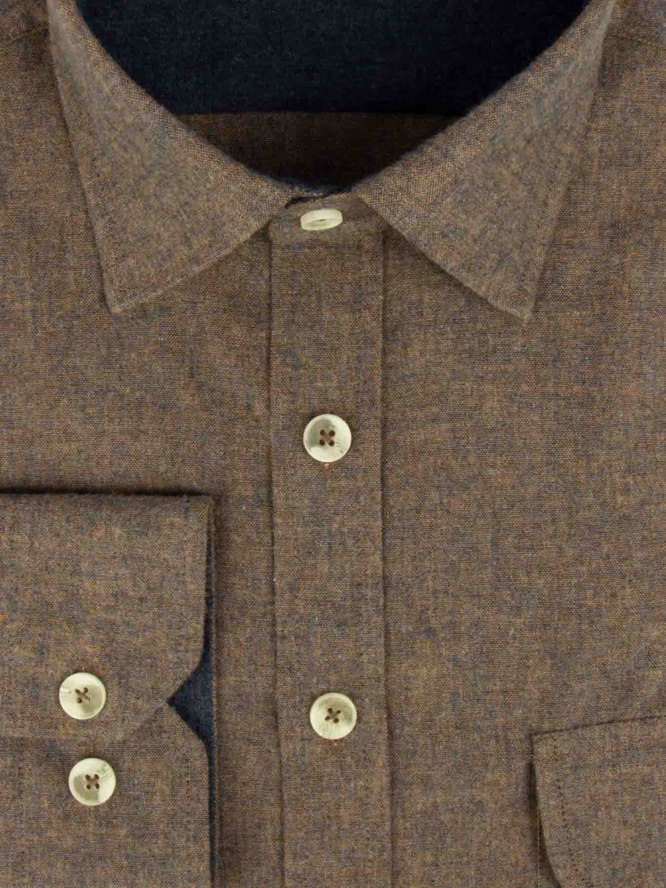 پیراهن آستین بلند ساده کرم