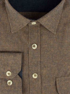 پیراهن آستین بلند ساده کرم