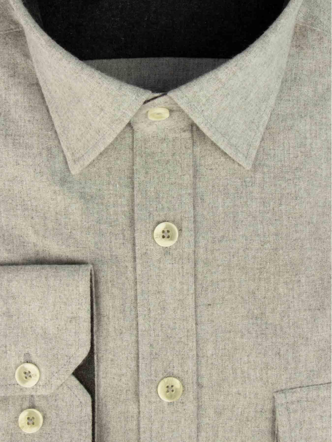 پیراهن ساده طوسی آستین بلند ال سی من