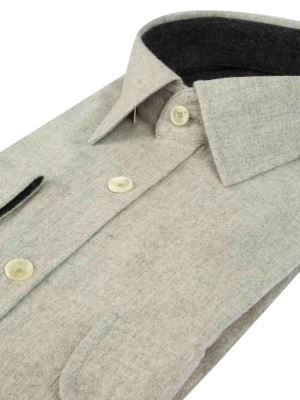 پیراهن ساده طوسی آستین بلند ال سی من