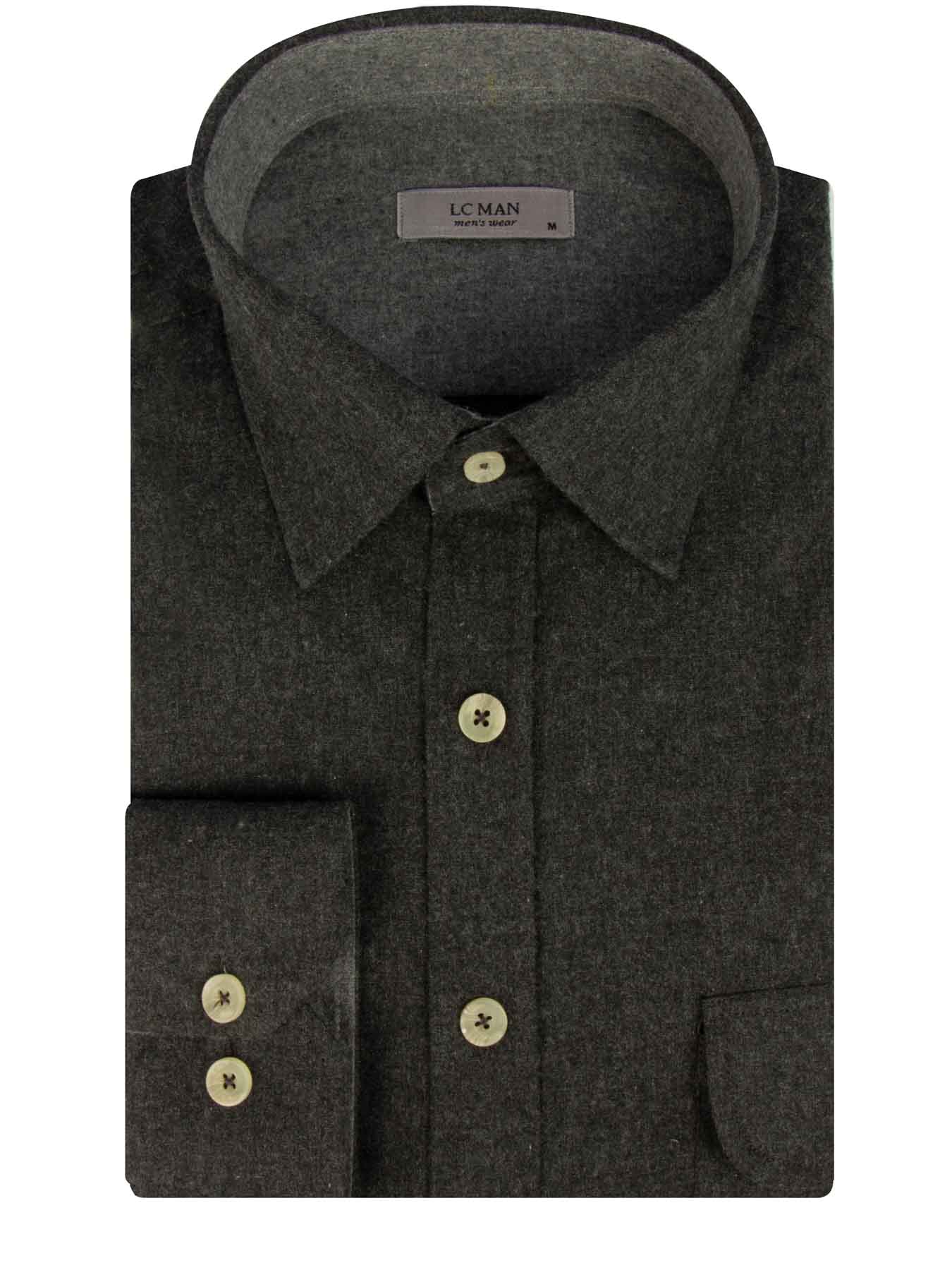 پیراهن مردانه ساده طوسی ال سی من