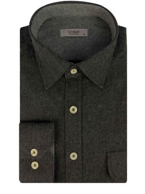 پیراهن مردانه ساده طوسی ال سی من