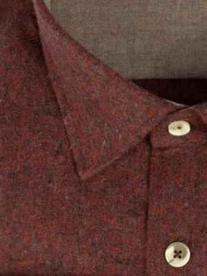 پیراهن ساده آستین بلند قرمز ال سی من