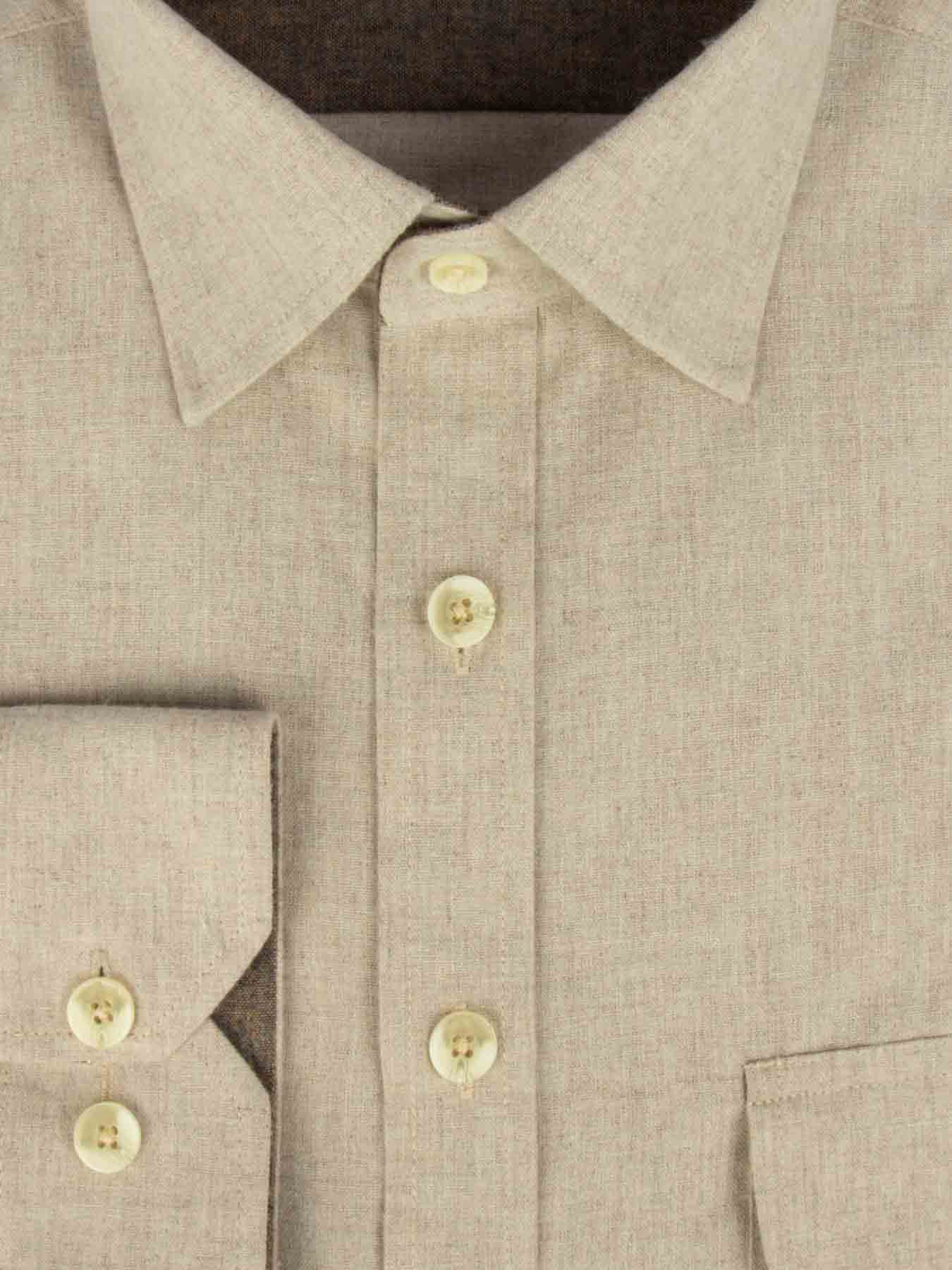 پیراهن ساده آستین بلند کرم ال سی من