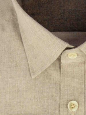 پیراهن ساده آستین بلند کرم ال سی من