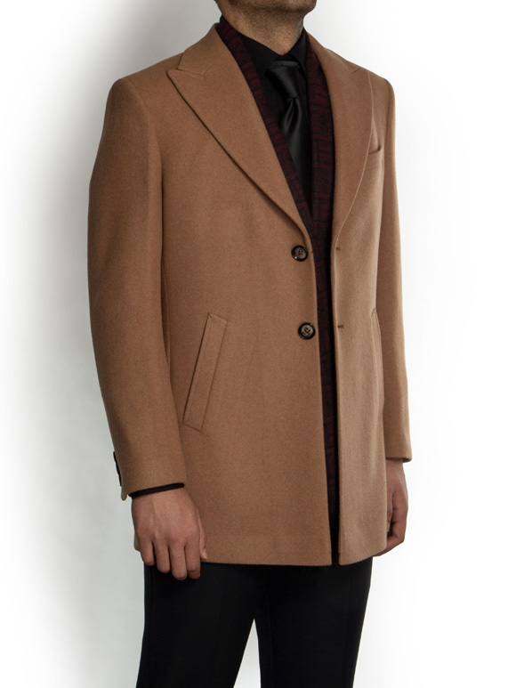 پالتو کرم ساده ال سی من 