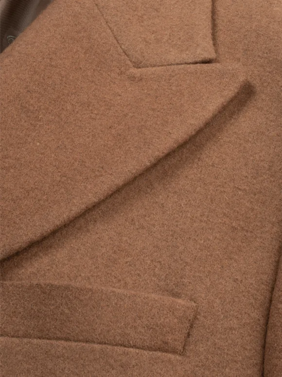 پالتو کرم ساده ال سی من 