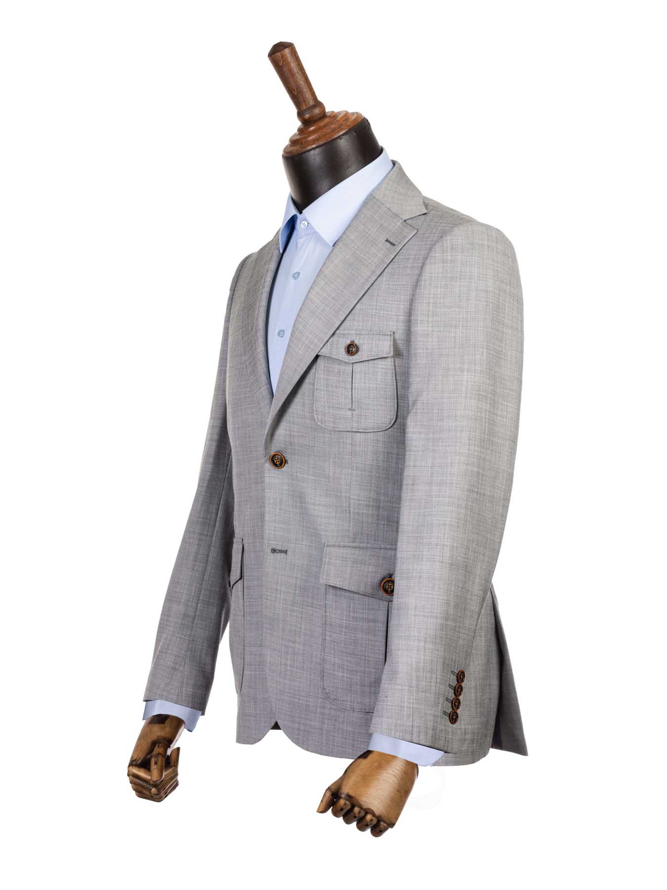 کت تک  مردانه طوسی ال سی من 121