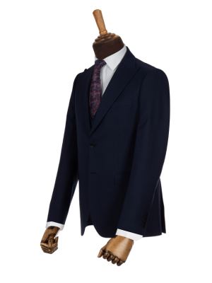 کت و شلوار و ژیله سرمه ای ساده ال سی من 1