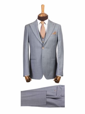 کت و شلوار و ژیله مردانه راه راه 140