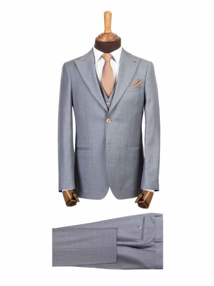 کت و شلوار و ژیله مردانه راه راه 140