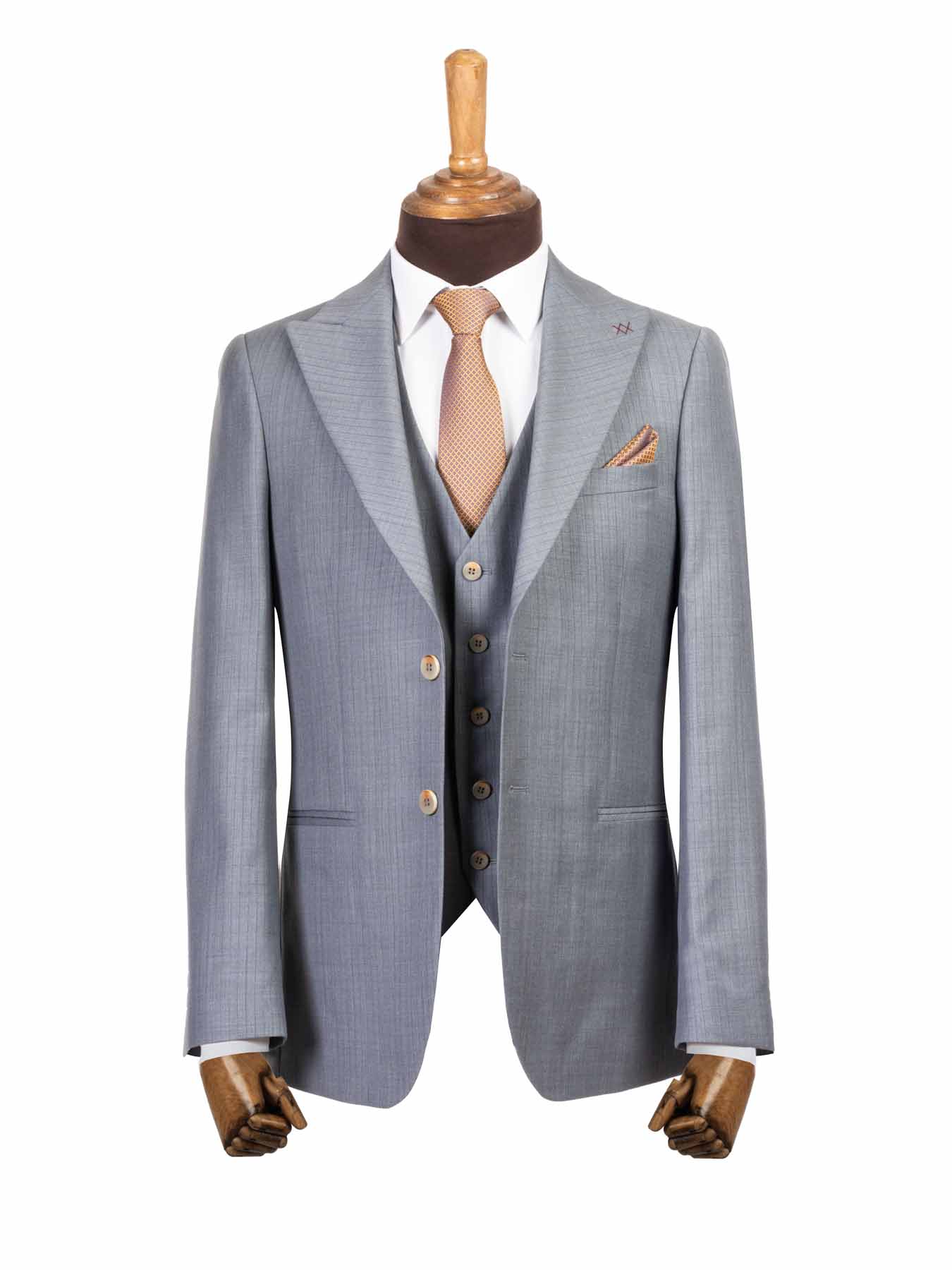 کت و شلوار و ژیله مردانه راه راه 140