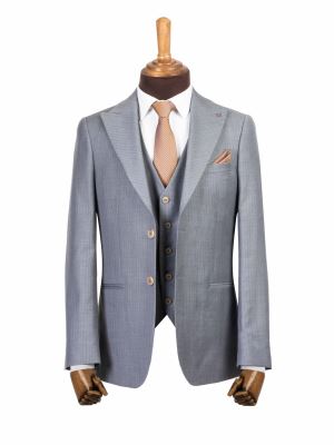 کت و شلوار و ژیله مردانه راه راه 140