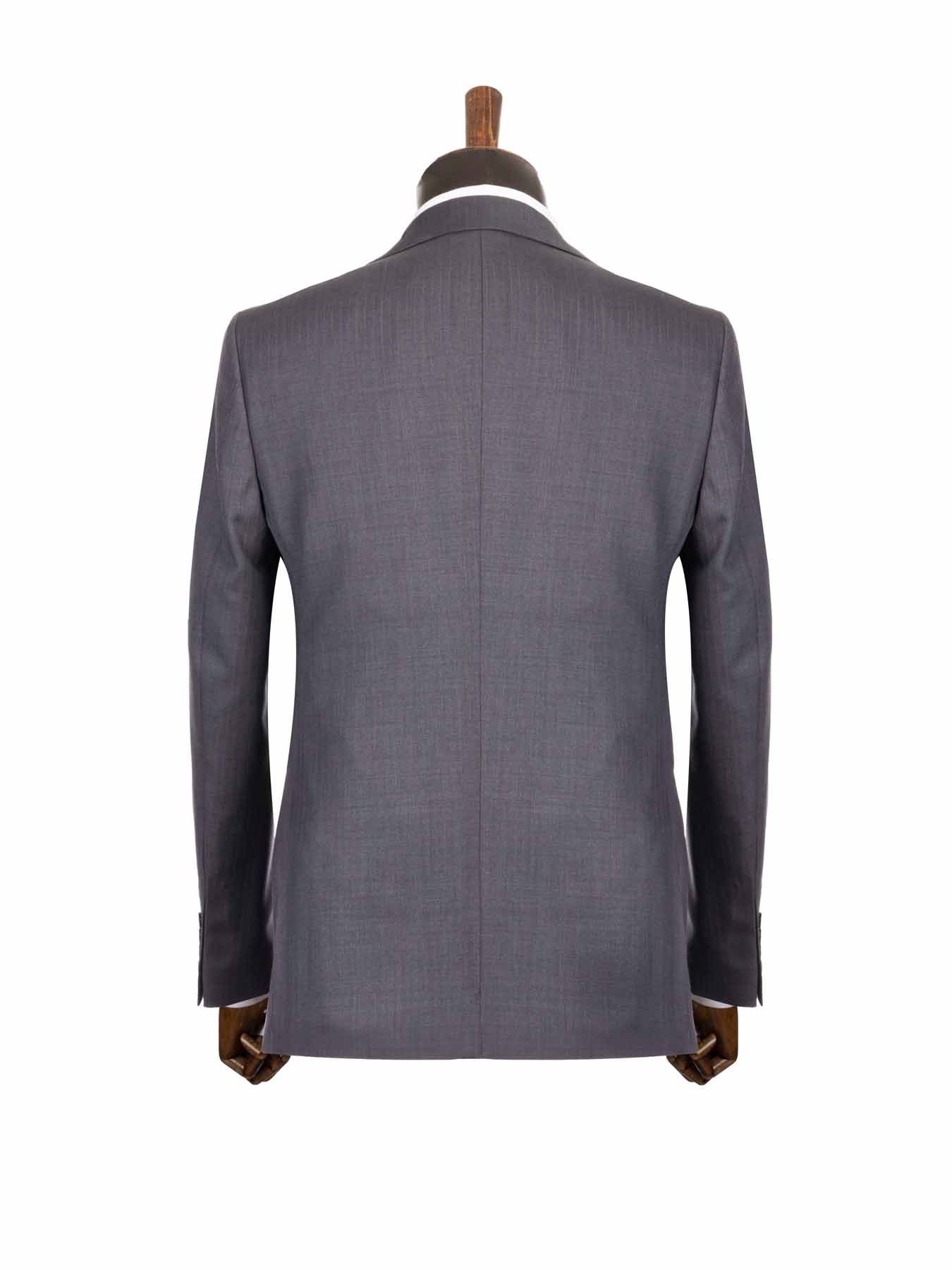 کت و شلوار و ژیله طوسی راه راه ال سی من