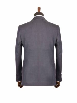 کت و شلوار و ژیله طوسی راه راه ال سی من